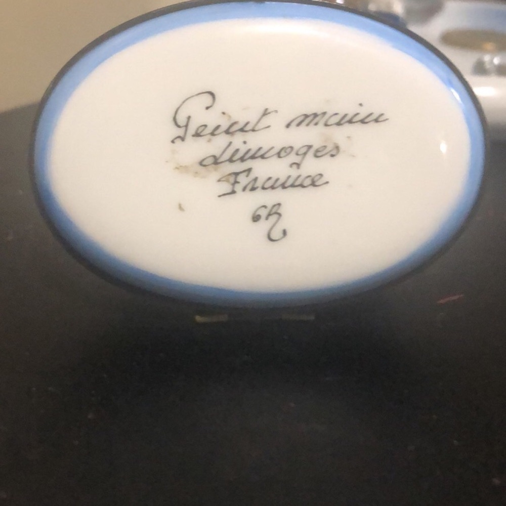 RARE Limoges duck trinket box